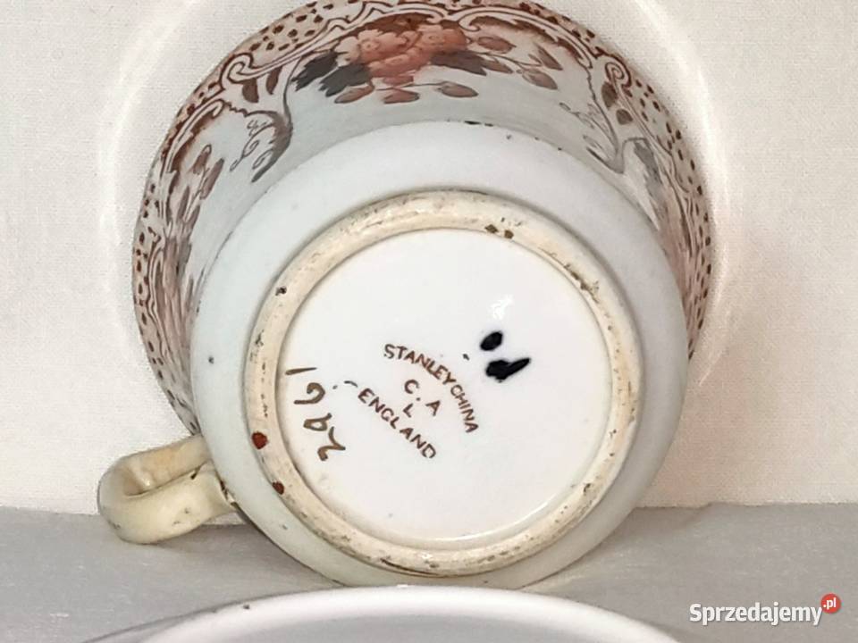 Filiżanka stara angielska Derby STANLEY Trio Kraków sprzedam