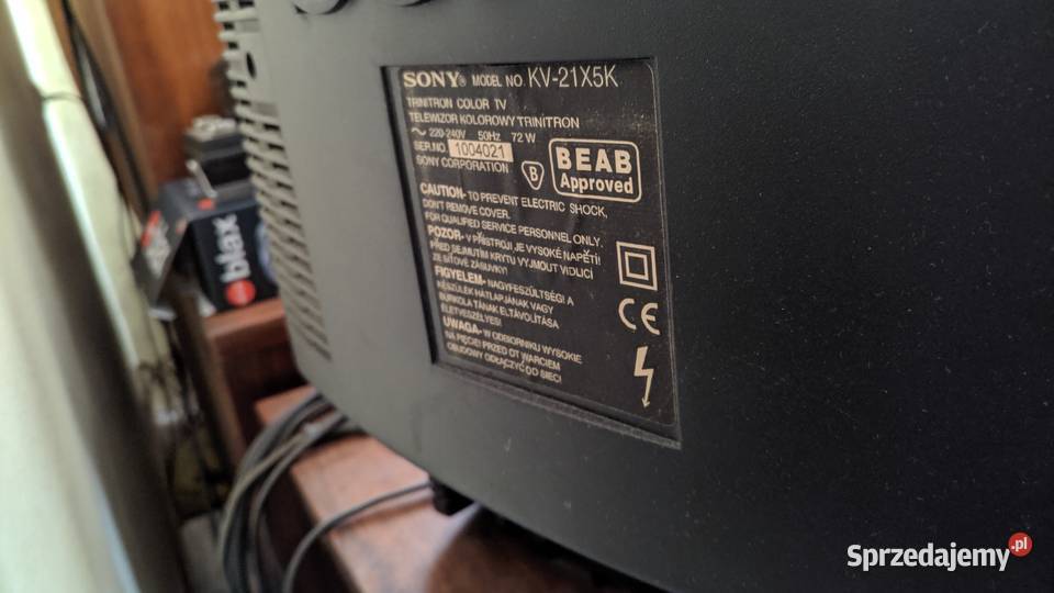 Telewizor 21 SONY HiBlack Trinitron KV21X5K Jędrzejów