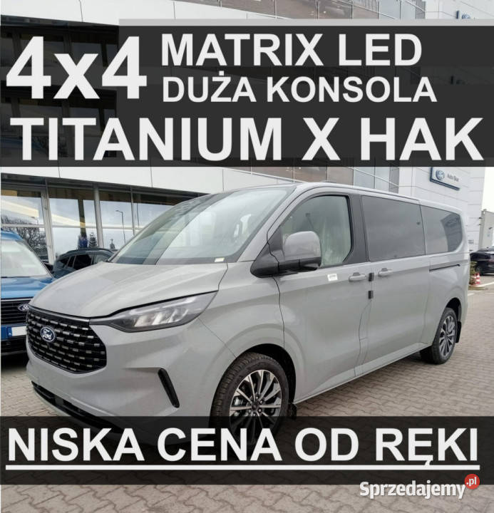 Ford Tourneo Custom 4x4 L2 Titanium X Matrix LED Zarejestrowany w Polsce Szczecinek sprzedam