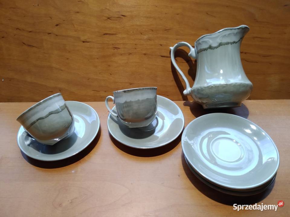 Porcelana Włocławek filiżnki dzbanek talerzyki Dąbrowa Górnicza