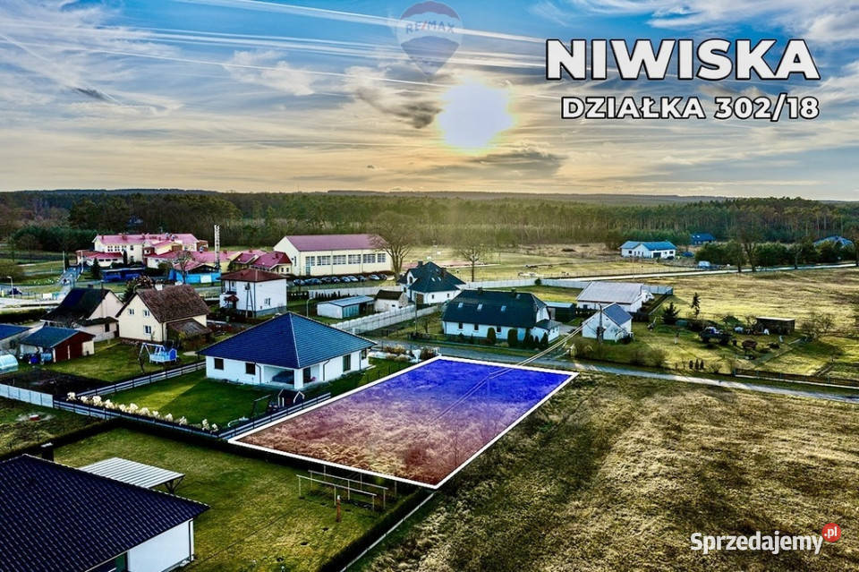 Działka budowlana pow 1000 m Sprzedaż lubuskie Niwiska