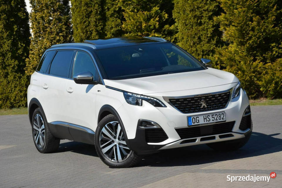 Peugeot 5008 GT Pack Biał Perła Skóry Radar ACC 4/5 Ostrów Mazowiecka