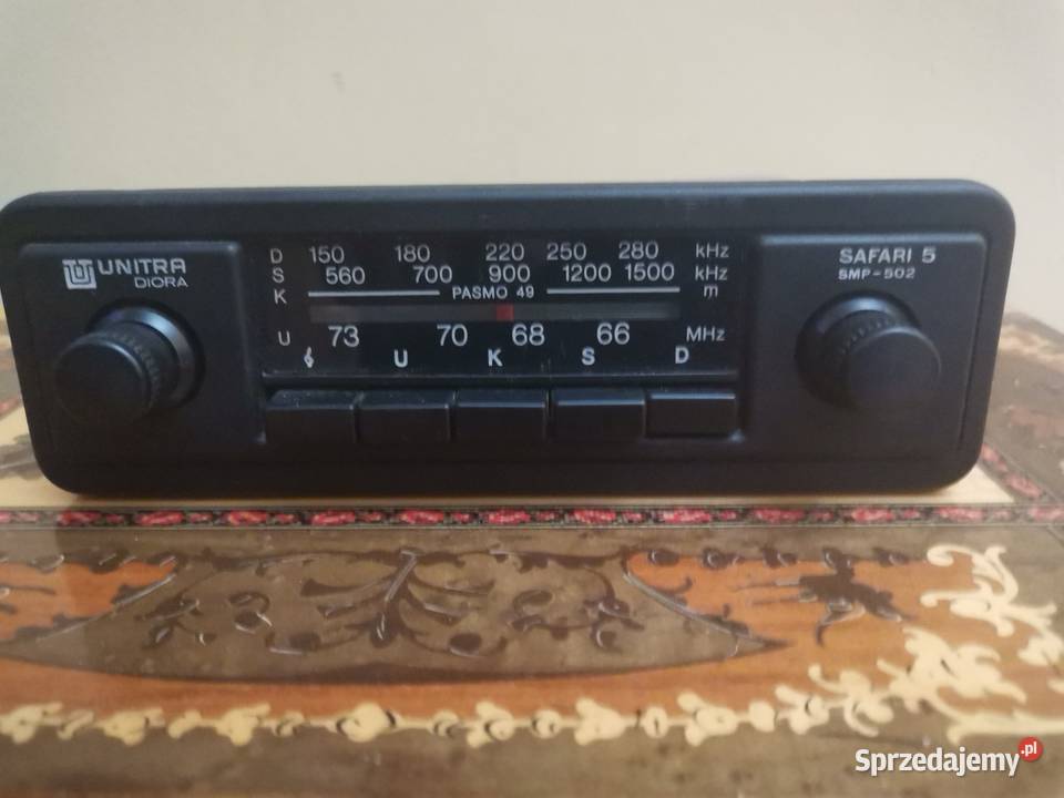 Radio samochodowe Safari 5 SMP 502 z czasów PRL Kraków