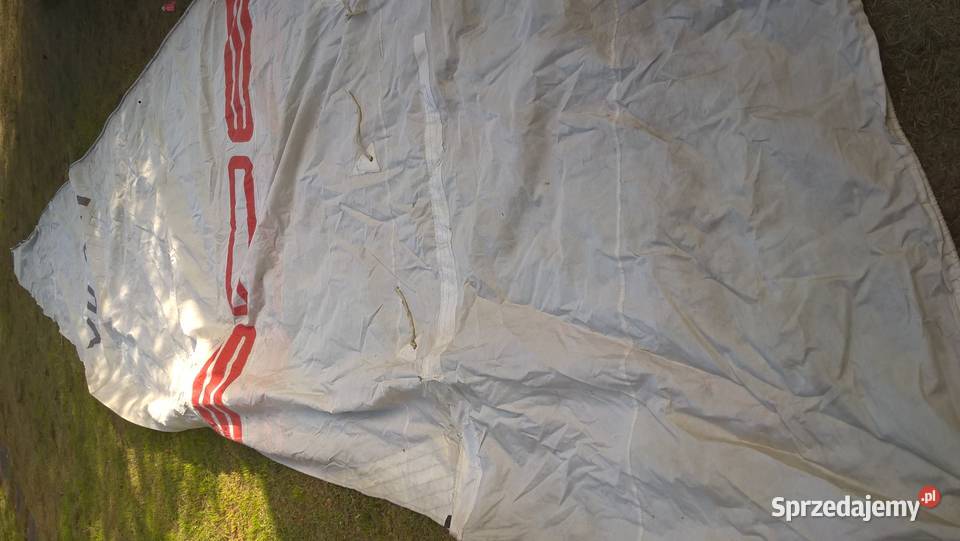 żagiel z masztem i bomem omegaz maka 303 wiosła Żeglarstwo Warszawa sprzedam