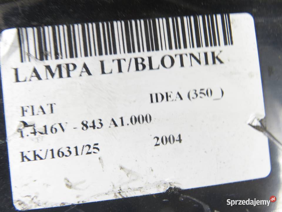 LAMPA LEWA TYLNA FIAT IDEA 350 46829509 sprzedam