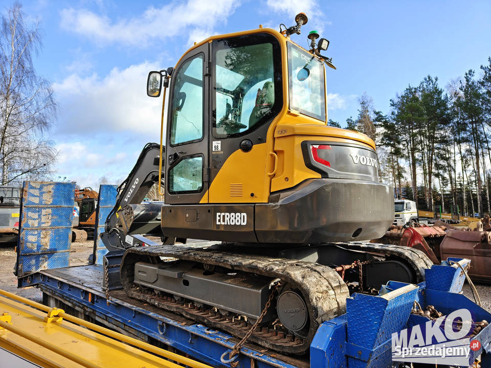Volvo ECR88D Obrót w obrysie Ramię offset