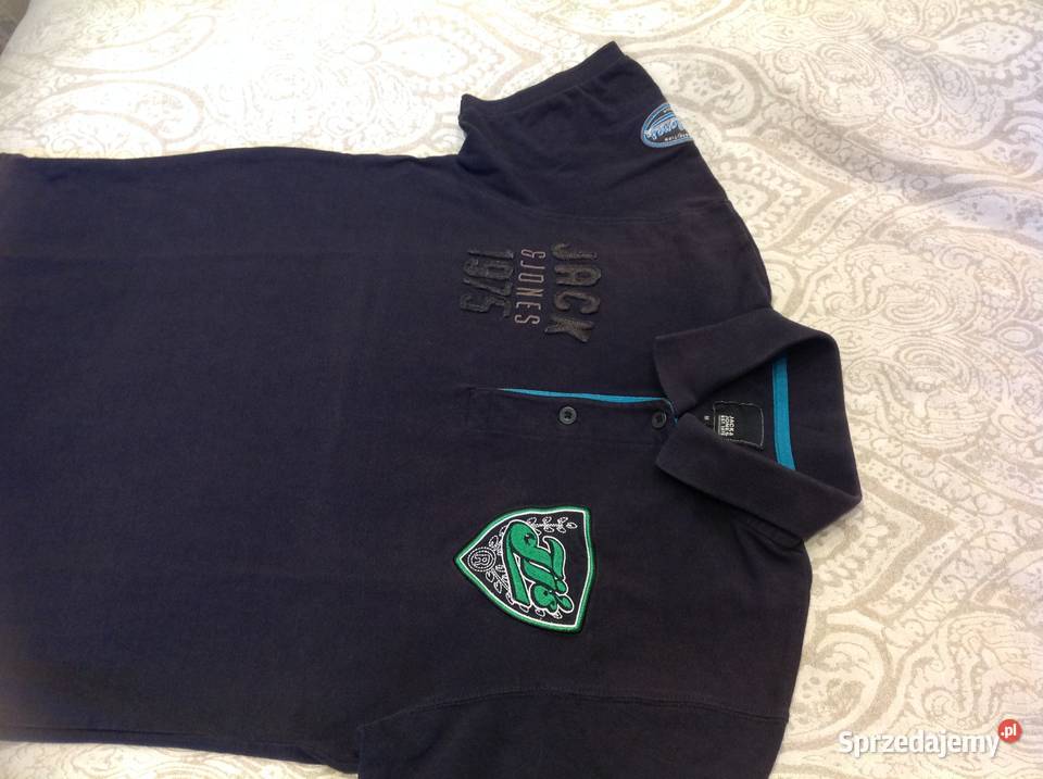 Koszulka Polo Męska JackJones M Granatowa lubuskie