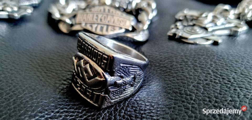 pierścień sygnet motocyklowy Harley chopper Sochaczew