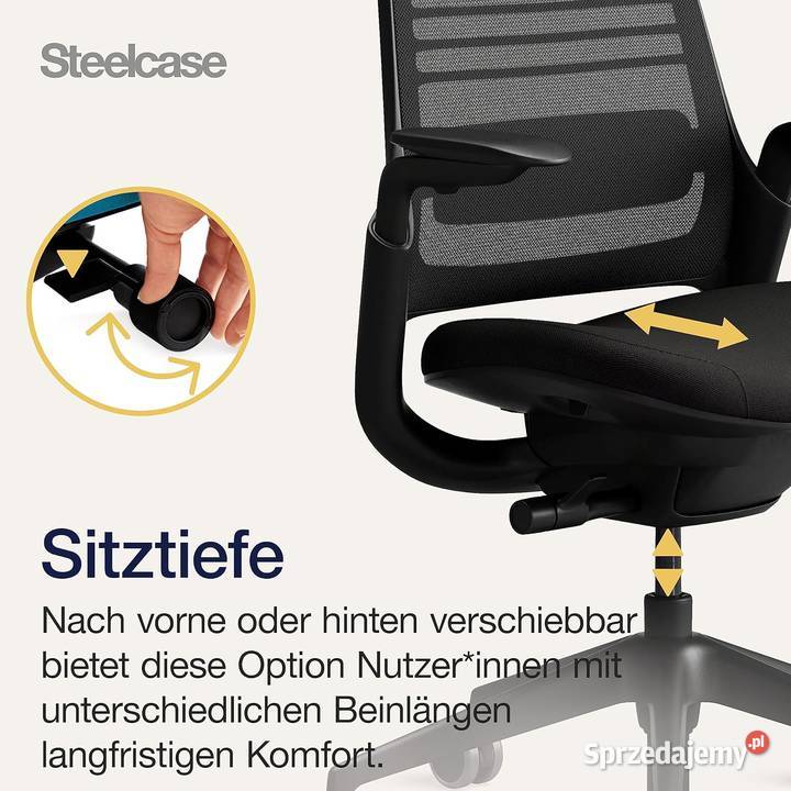 Steelcase Seria 1 Ergonomiczne krzesło biurowe z Rzeszów