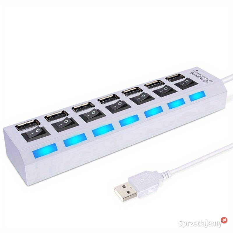 7 portów LED Adapter USB 20 Hub mazowieckie Warszawa