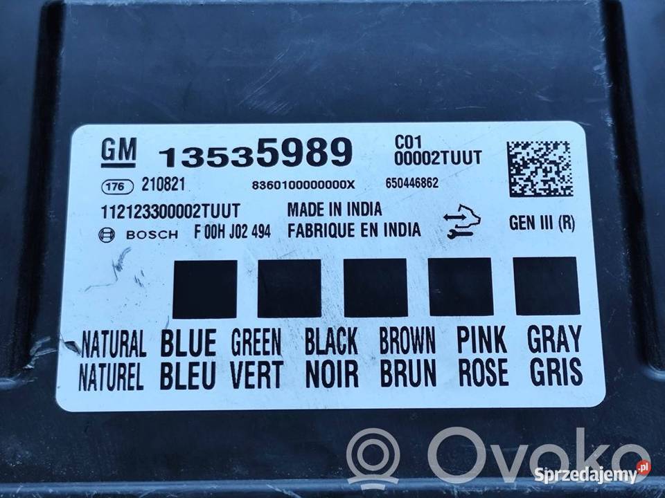 Opel Insignia Astra K STEROWNIK MODUŁ KOMFORTU