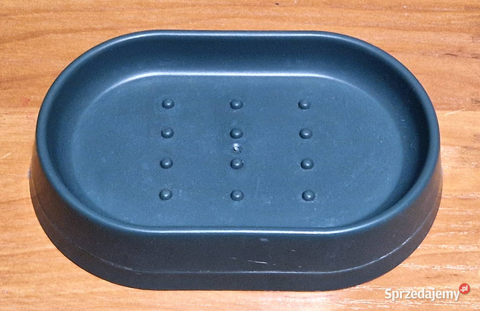 Zielona mydelniczka do postawienia na umywalce zielony łódzkie Wieluń