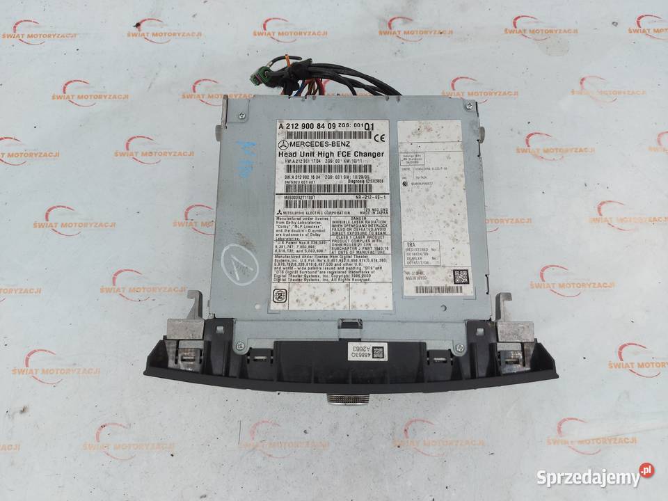 MERCEDES W212 11r radio CD A2129008409 osobowe Sprzęt audio fabryczny Kielce