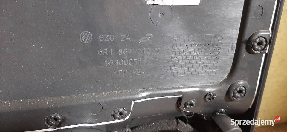 Boczek tapicerka drzwi VW Polo 6R Prawy przód Włoszczowa