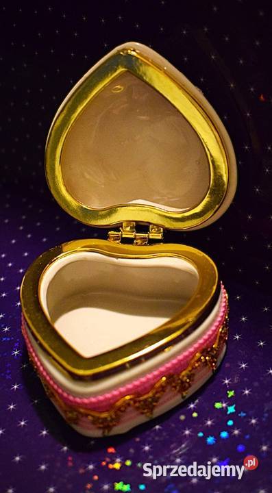 Ceramiczna szkatułka w kształcie serca na drobną Chełmno sprzedam