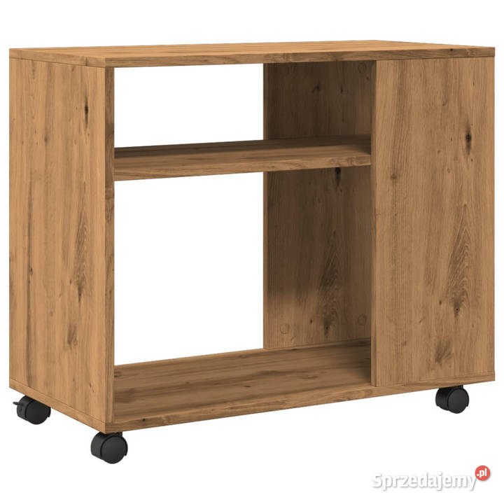 Stolik boczny na kółkach dąb artisian 70x35x60 mazowieckie Warszawa