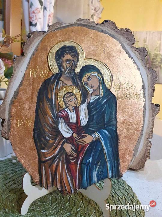 Ręcznie malowany obraz ŚwRodziny Strzyżów sprzedam