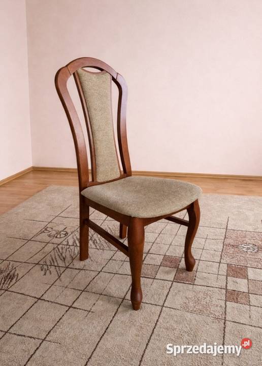 Stół rozkładany Ludvik krzesła drewniany 16089 Głogów