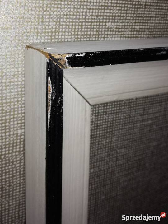 Prosta biała rama ramka do obrazu grafiki