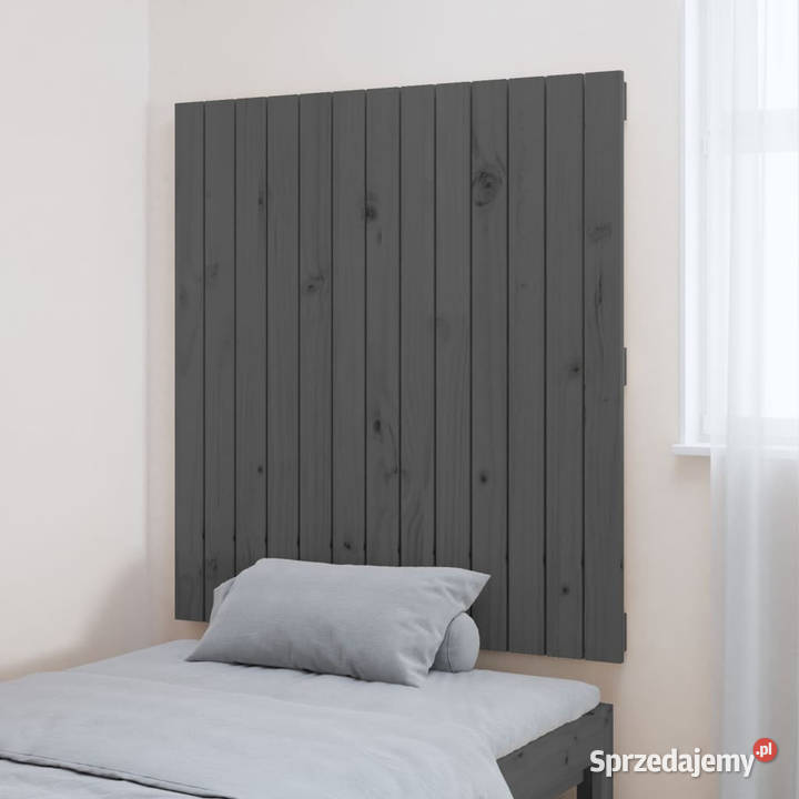 Wezgłowie łóżka szare 825x3x90 lite drewno Warszawa sprzedam