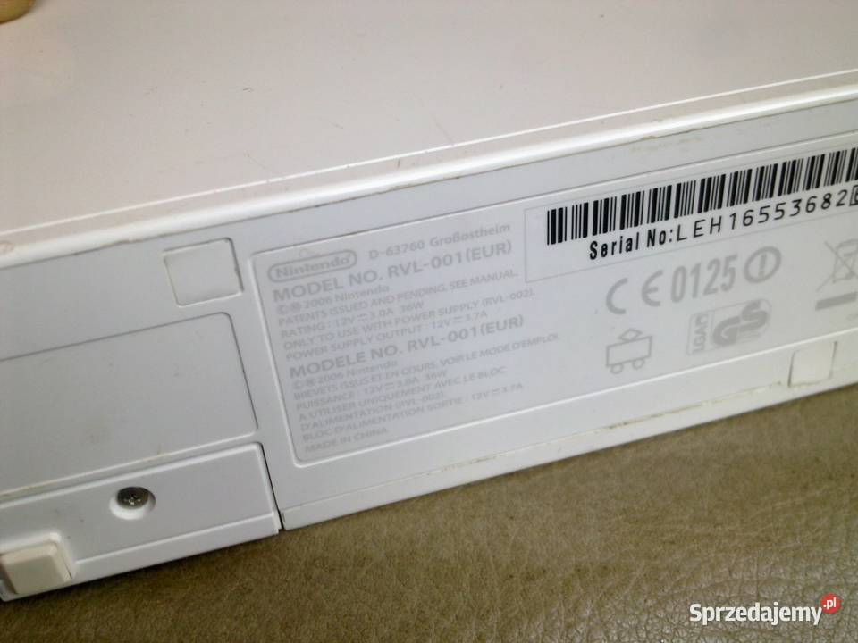 Nintendo Wii zasilacz Konsole i automaty Płońsk sprzedam