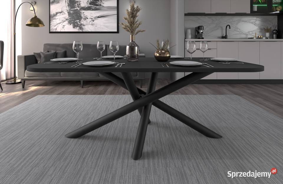 Nowość duży stół 185x90 stelaż pająk 4 kolory Stoły Katowice