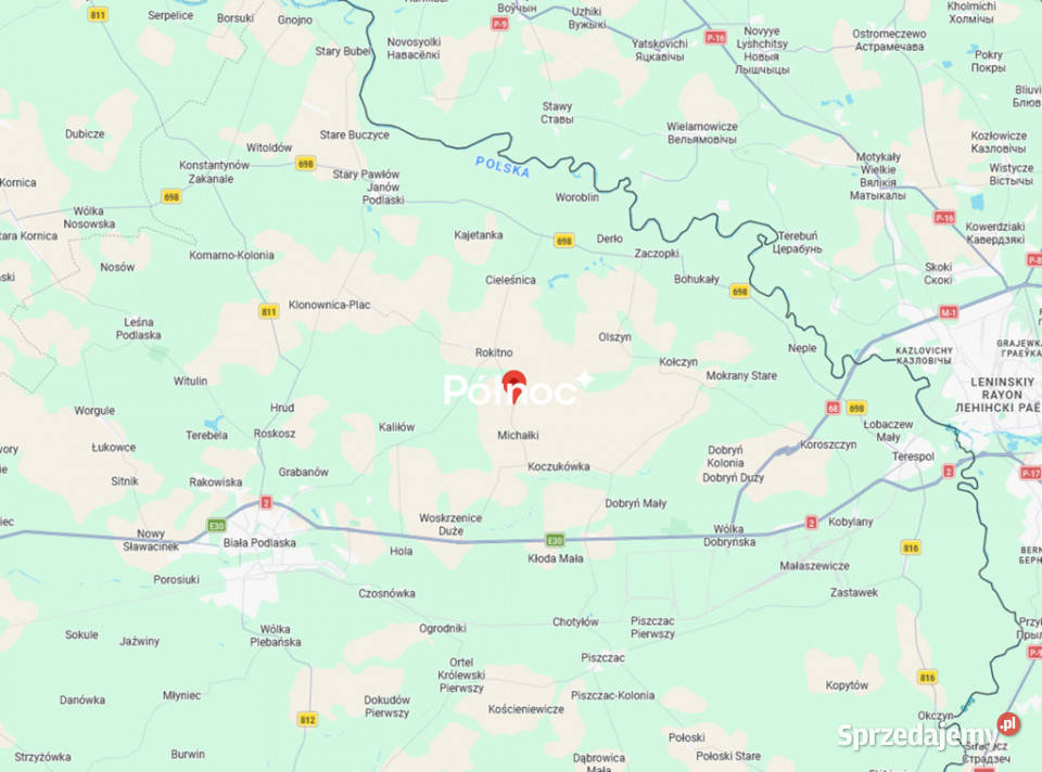 Tania działka pod zabudowę Michałki gm Rokitno 16.5m