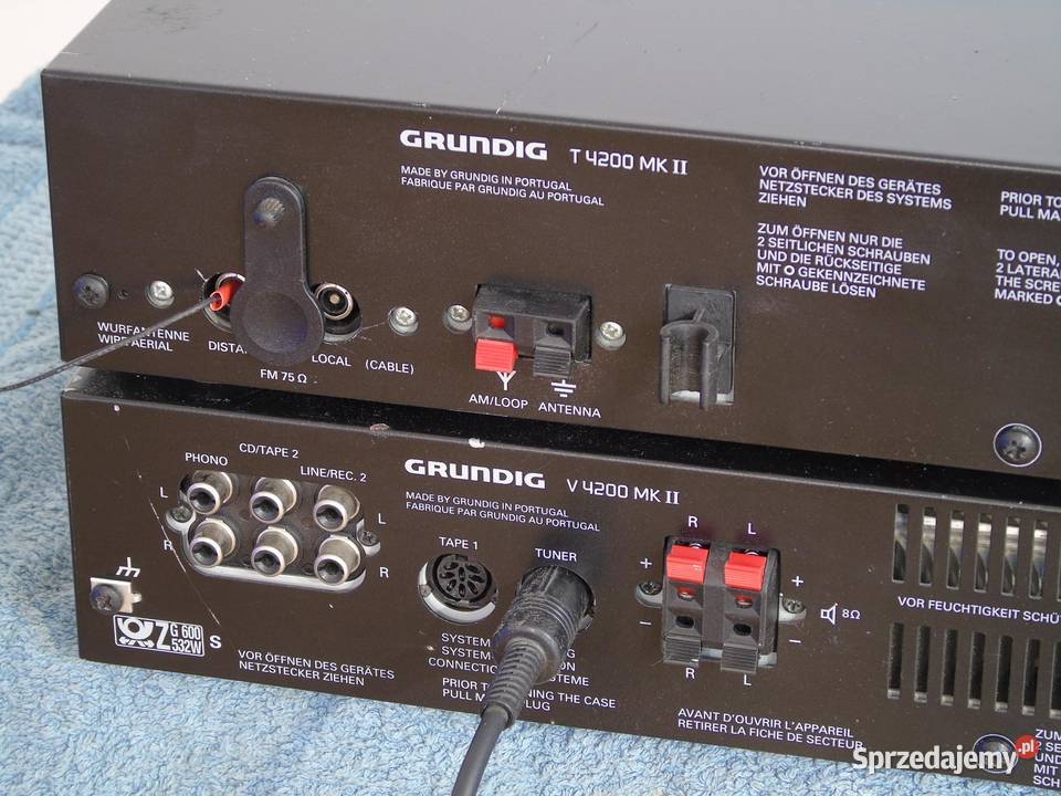 Wzmacniacz z korektorem i Tuner Grundig Vintage Amplitunery Jasło