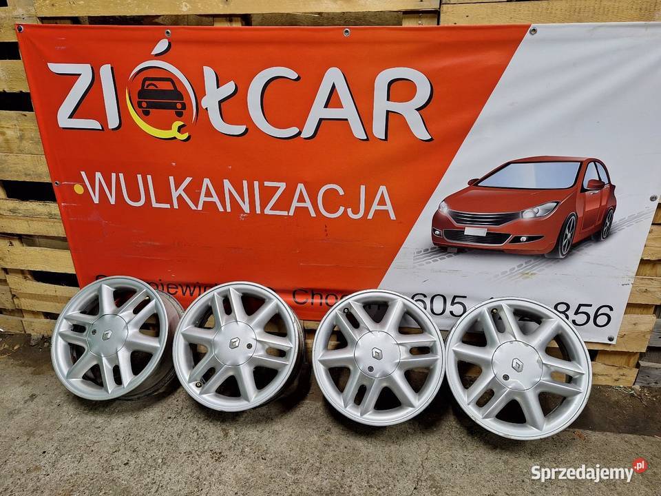 Alufelgi 4x100 15 ET43 RENAULT Clio Logan Megane