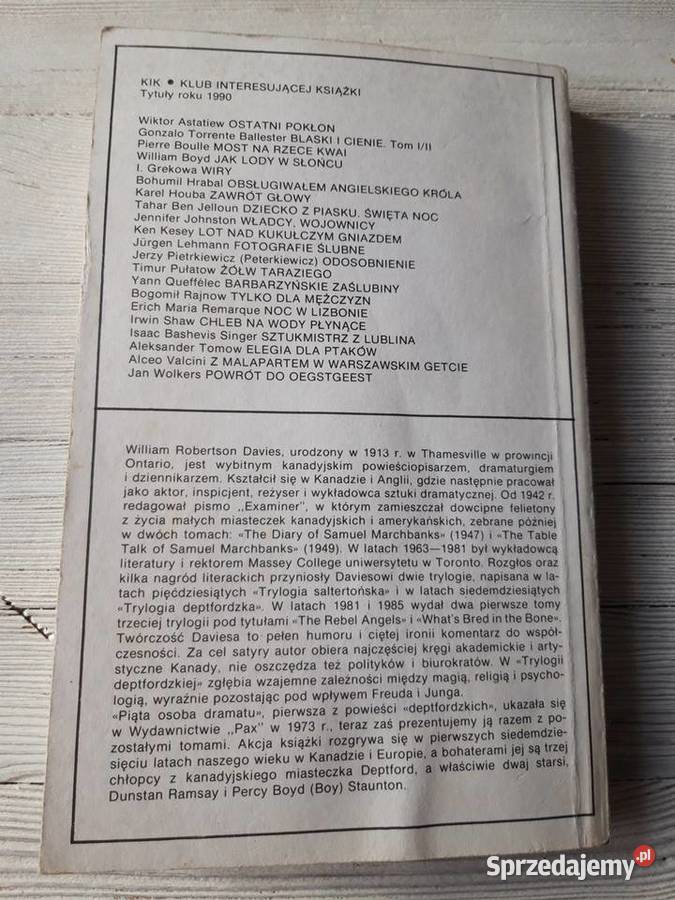 Piąta osoba dramatu Robertson Davies Maria Antykwariat