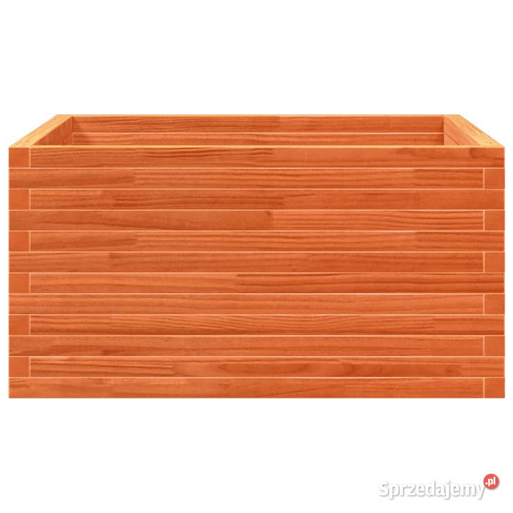 Donica ogrodowa woskowy brąz 90x90x46 drewno mazowieckie Warszawa