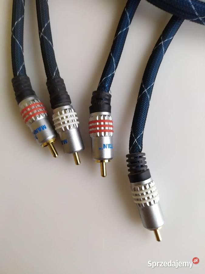 Kabel MANHATTAN długość 10 m 2x czinch w oplocie Olecko