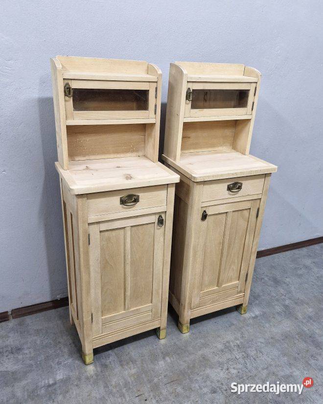 Bukowe szafki nocne z nadstawką AntykiMarki Marki