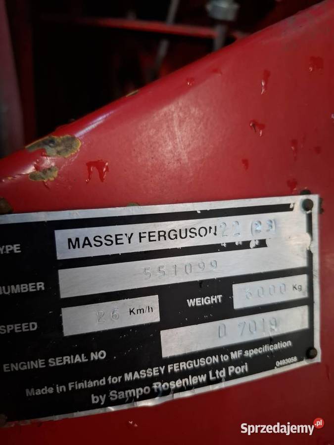 Kombajn zbożowy Massey Ferguson 22 do poprawek lubelskie Chełm