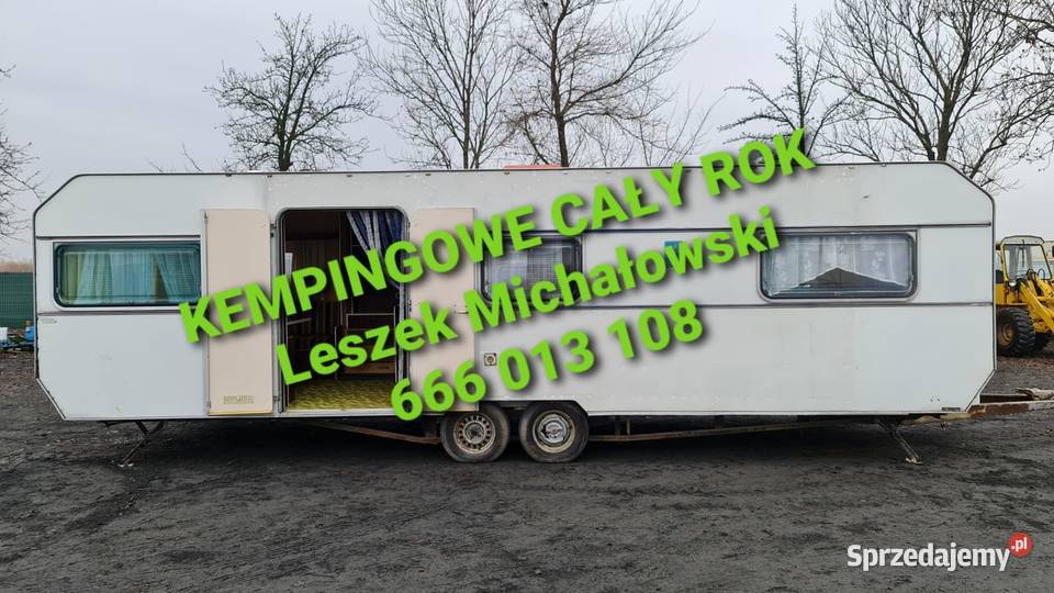 Przyczepa Kempingowa 8m x 245m KEMPINGOWE Piotrków Kujawski