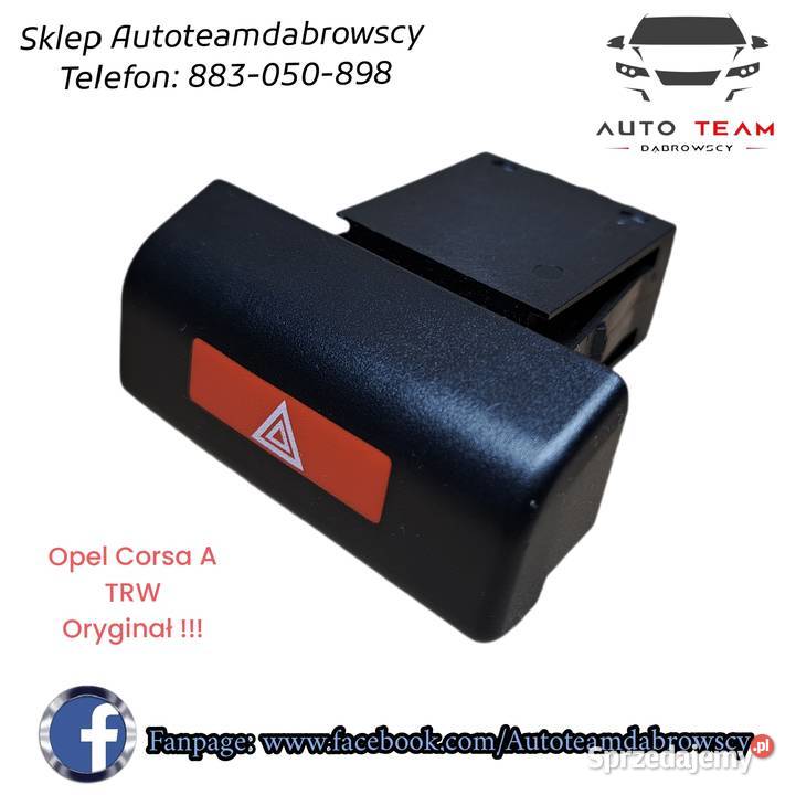 Włącznik świateł awaryjnych Opel Corsa A 1241658 dolnośląskie Mielęcin