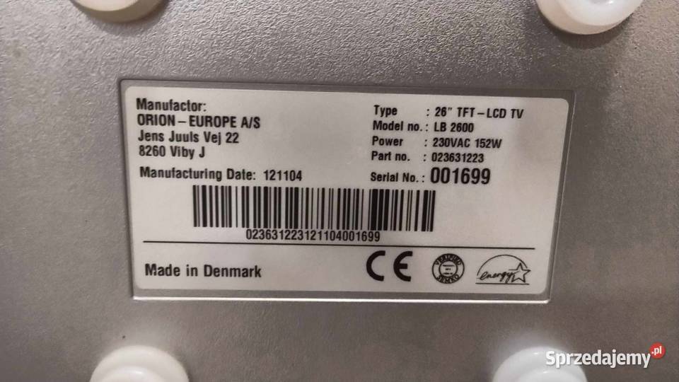 TV LCD 26 sprzedam Warszawa
