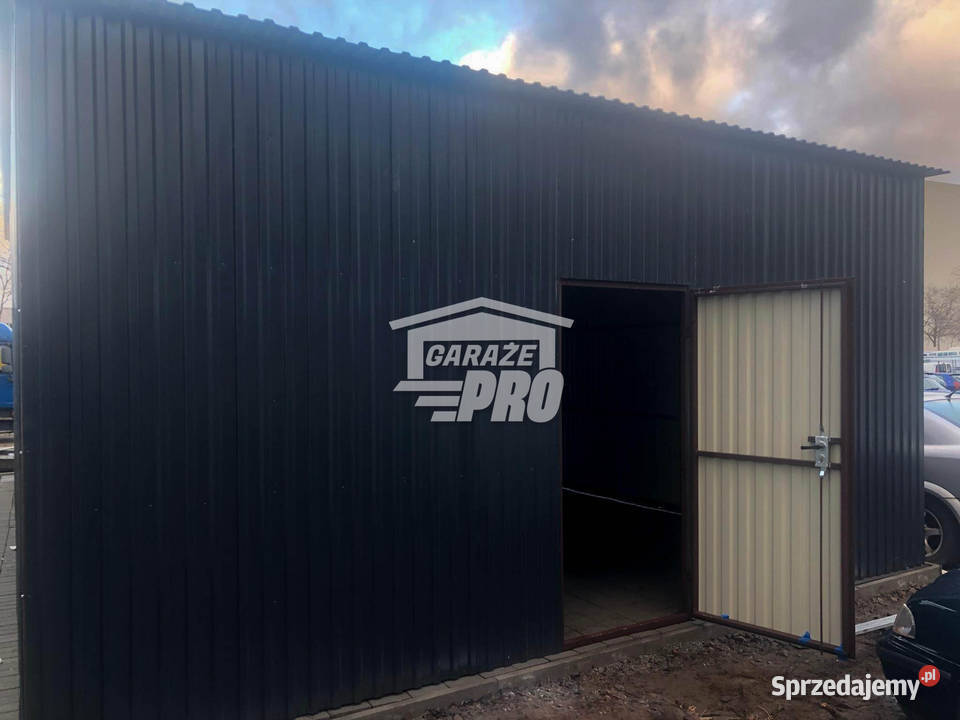 Hala Garaz blaszany 6x7 Brama dwuskrzydłowa Mysłowice
