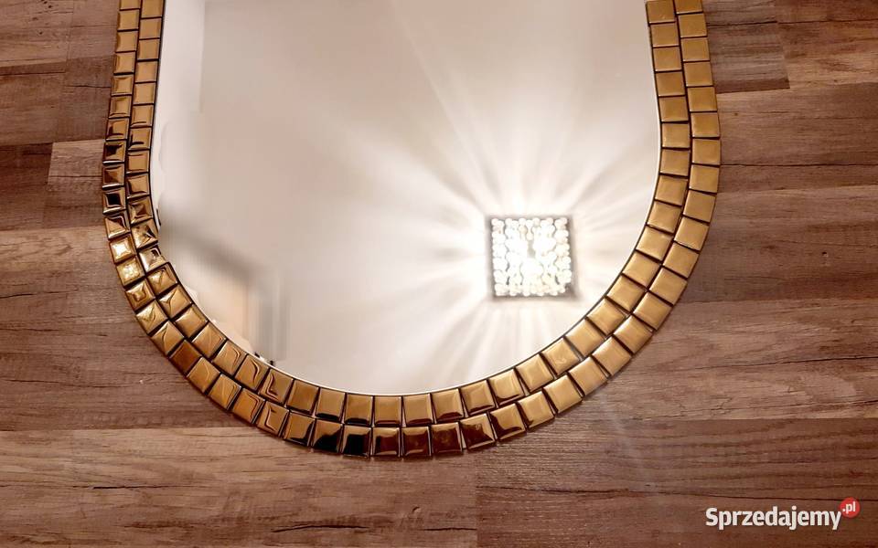 Lustro owalne 60x90 złota rama różne wymiary Przemyśl