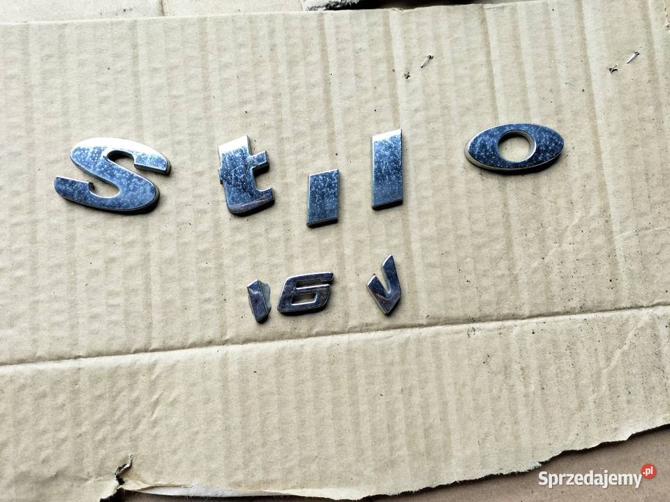 STILO 16V ZNACZEK EMBLEMAT NAPIS Kamień-Kolonia sprzedam