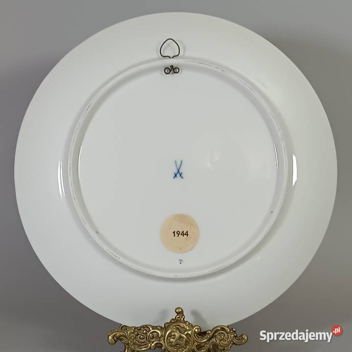 Meissen Patera Ścienna Boże Narodzenie 1944 Warszawa