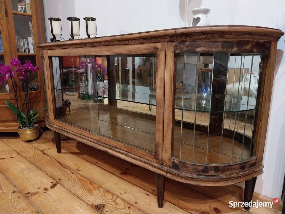 Komoda witryna retro vintage jamnik ciezka