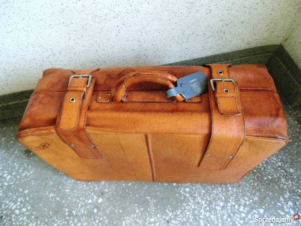 Pożądna skórzana walizka z czasów PRLszyk z Antyki, Sztuka, Kolekcje Warszawa sprzedam