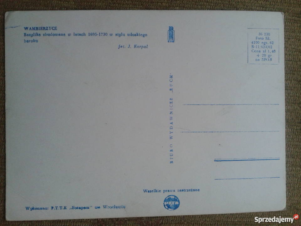 WAMBIERZYCE BAZYLIKA W STYLU WŁOSKIEGO BAROKU Piszczac