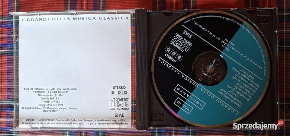 I Grandi Della Musica Classica Bruckner 3CD Kraków