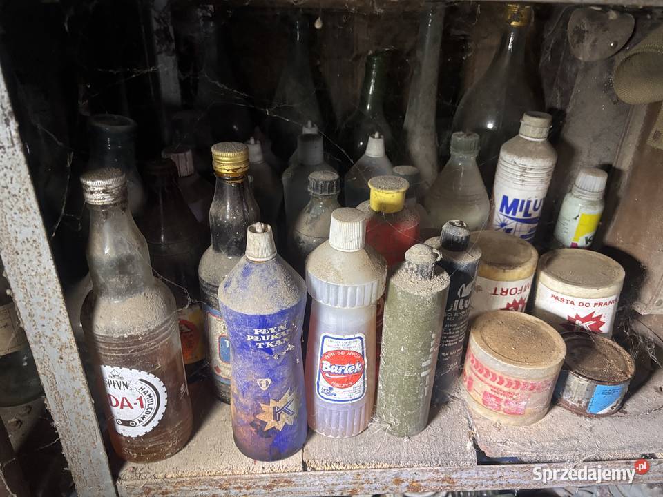 stara butelka alkocholu PRL winie wodce piwie podlaskie