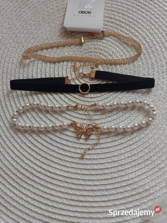 ASOS Zestaw chokerów 3x choker Bogato zdobiony Galanteria i dodatki Kraków