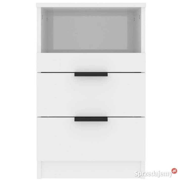 Szafki nocne 2 białe o wysokim połysku WM811245 Warszawa