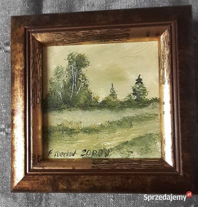 Obraz olejny G Treder Łódź