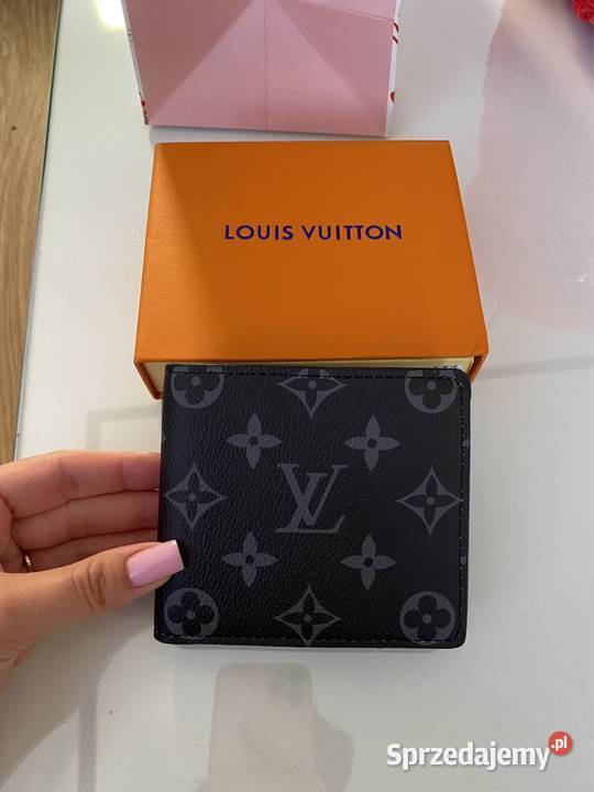 Portfel Louis Vuitton monogram LV szary czarny Kraków